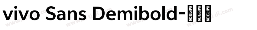 vivo Sans Demibold字体转换